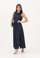 VICOLO abito lungo elegante blu donna. AB1814 BL VICOLO 