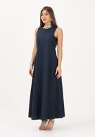 VICOLO abito lungo elegante blu donna. AB1814 BL VICOLO 