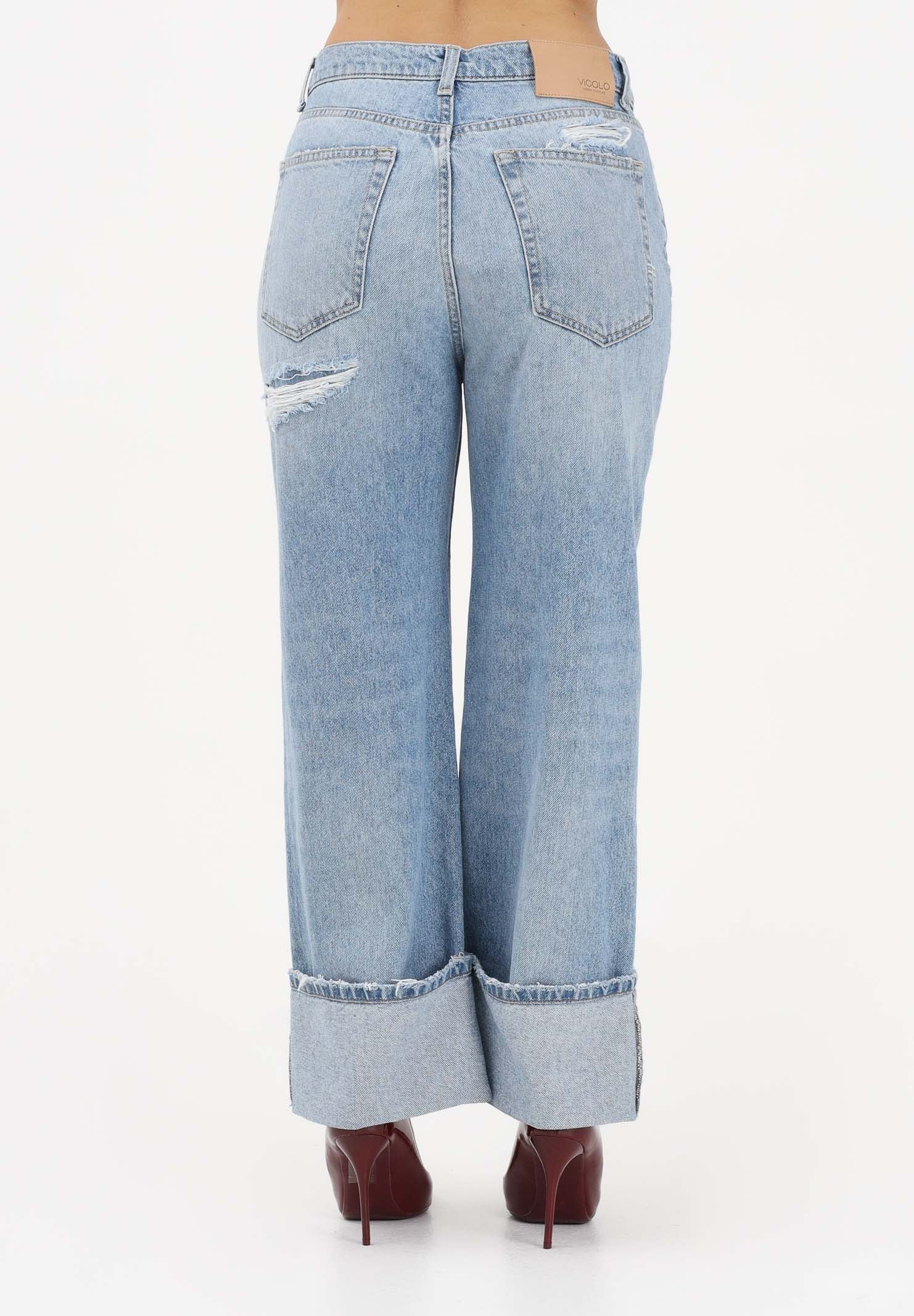 VICOLO Jeans KENDALL in denim chiaro da donna DAB5026 ADE VICOLO 