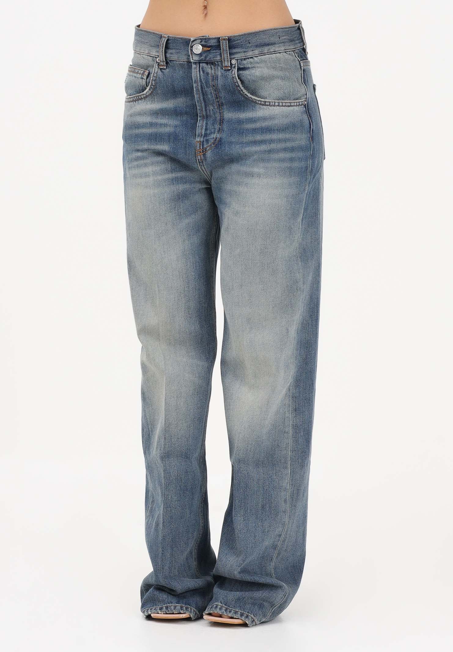 VICOLO Jeans Adriana in denim medio da donna con leggere sfumature used DAB5035 DEBL VICOLO 