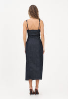 VICOLO Abito midi in denim blu scuro da donna DAB5038 DERI VICOLO 