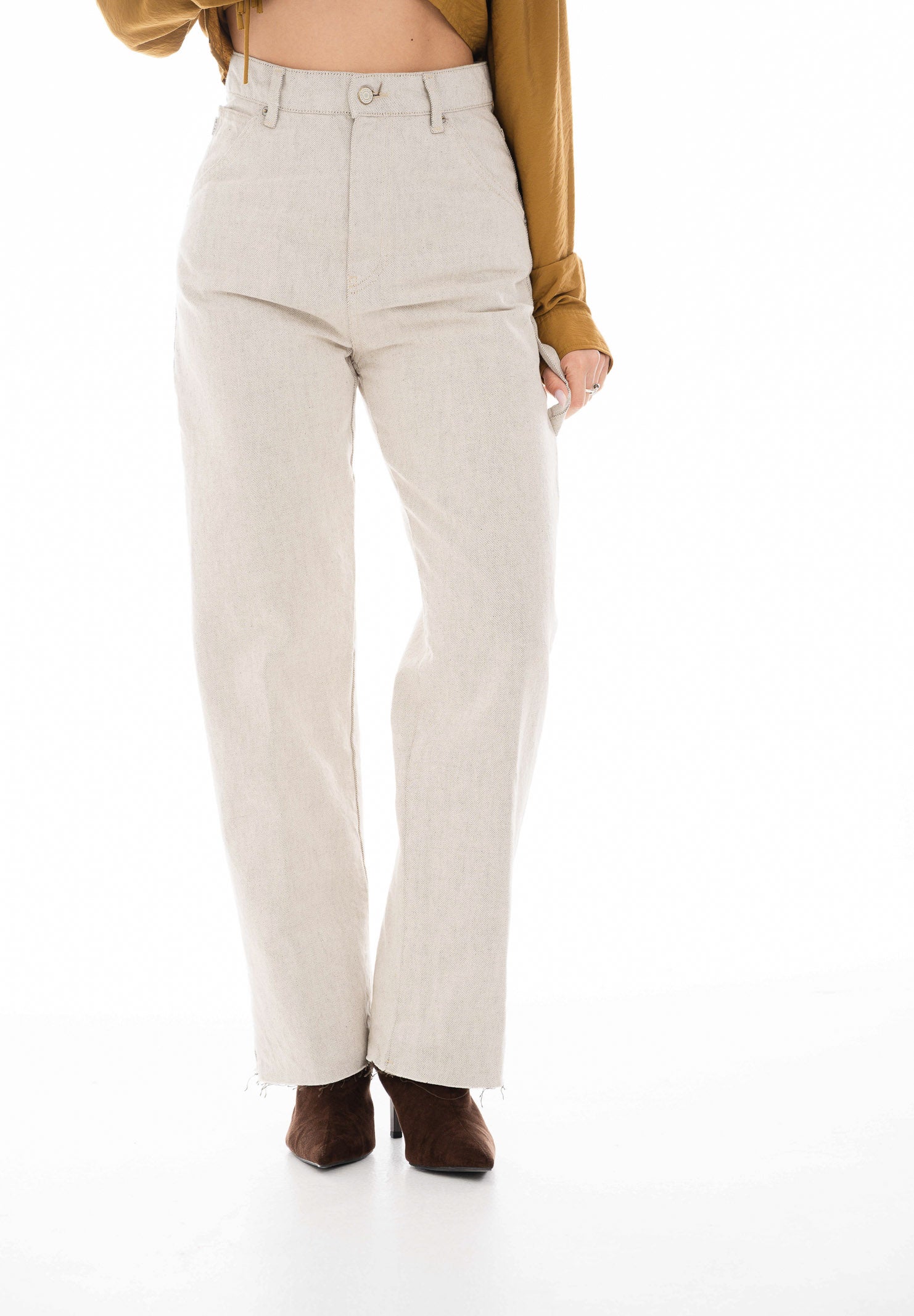 VICOLO Jeans Lena in denim grigio sabbiato da donna DAB5073 ABU06 VICOLO 