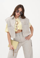 VICOLO Gilet in denim sabbia da donna DAB5075 ABU06 VICOLO 