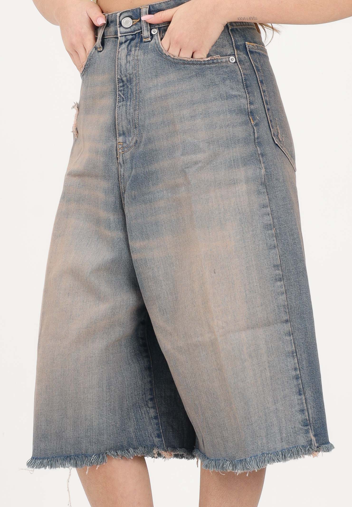 VICOLO Bermuda Carola in denim sabbiato da donna DAB5082 ADE VICOLO 