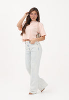 VICOLO Jeans Alex in denim chiaro da donna con lavorazione micro-traforata DAB5098 DECH VICOLO 