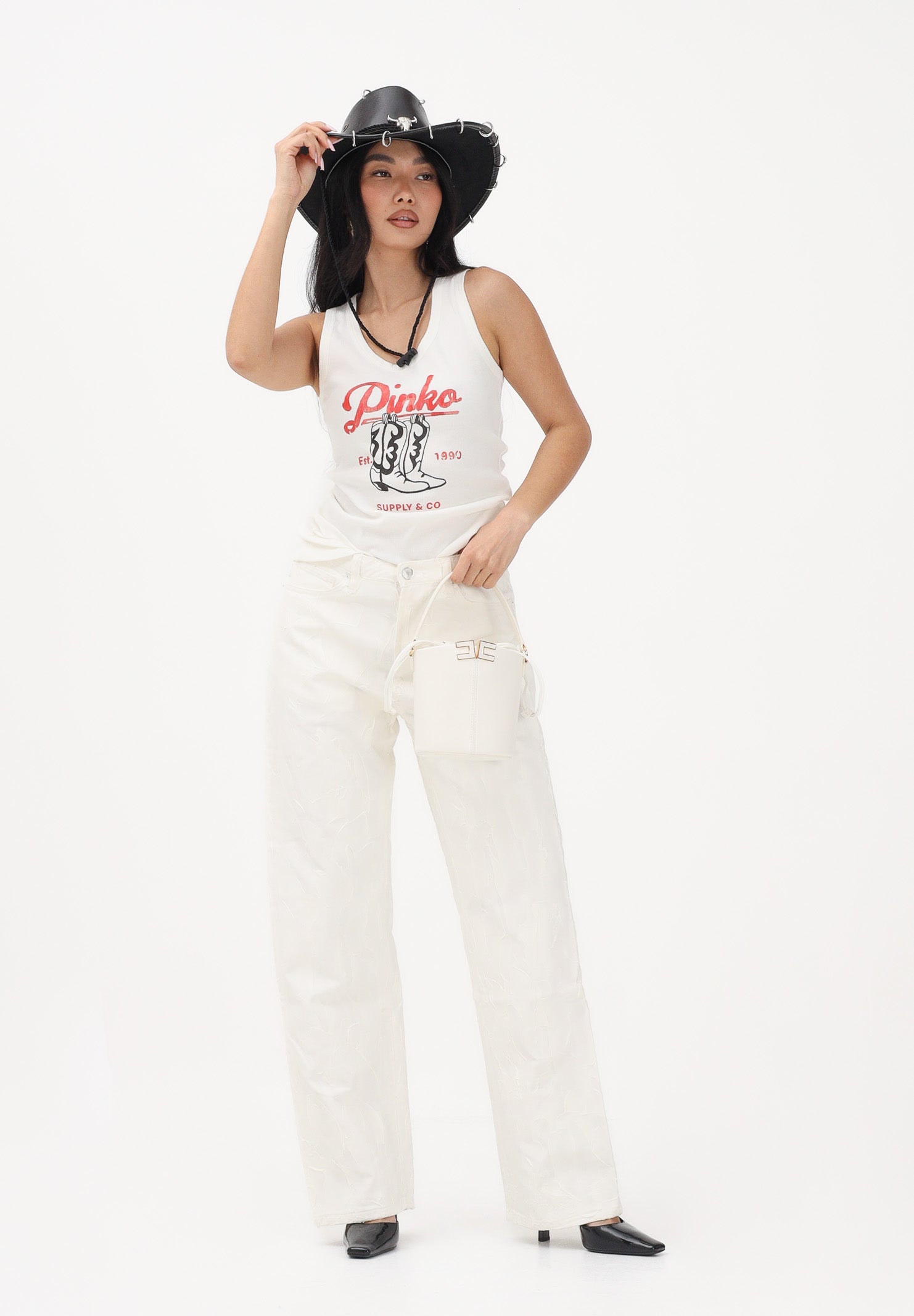 VICOLO Jeans Icon Alex bianco da donna DAB5101 DEBI VICOLO 