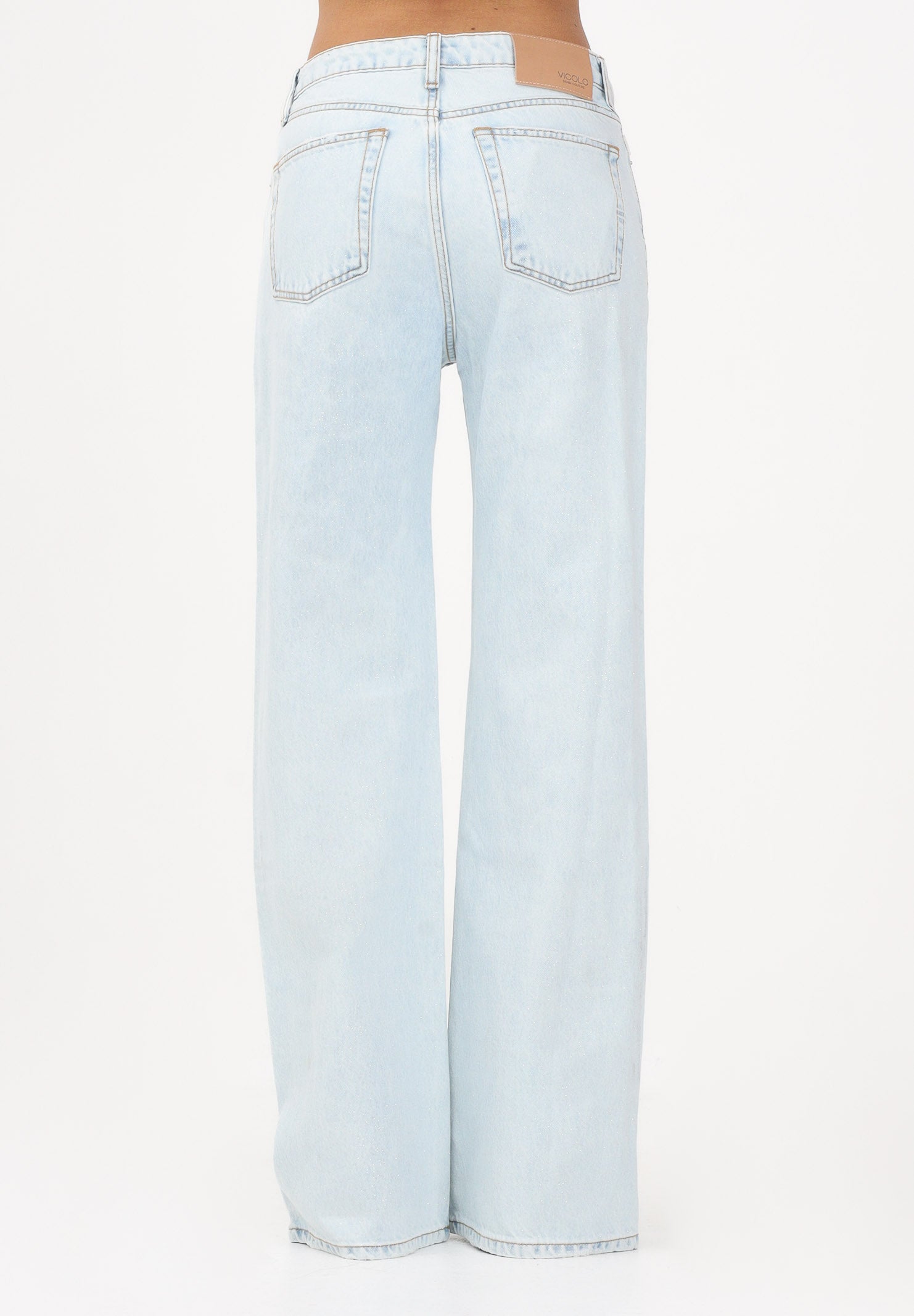 VICOLO Jeans Zeno in denim chiaro da donna DAB5115 DECH VICOLO 