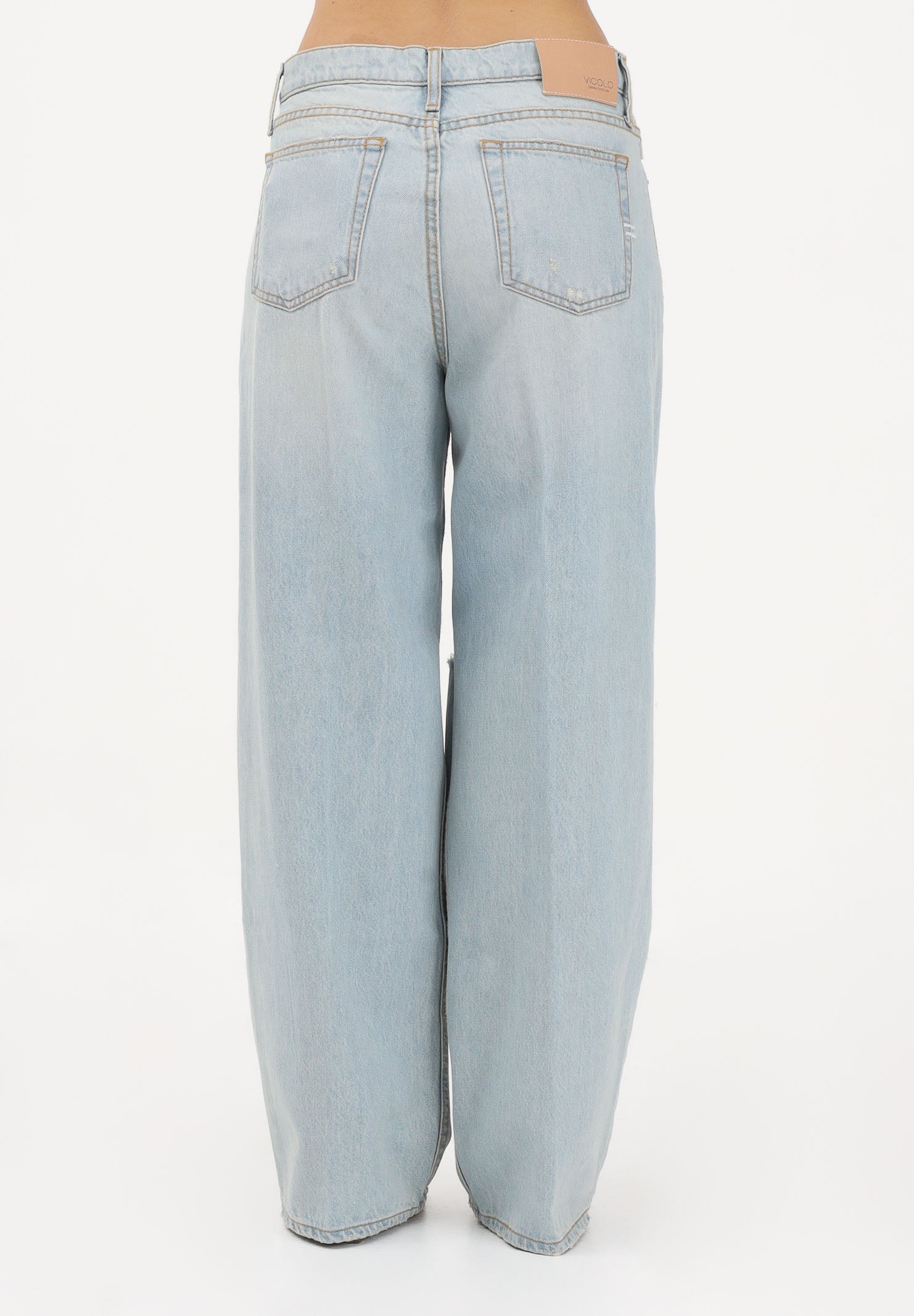VICOLO Jeans XENOBIA in denim chiaro da donna DAB5119 ADE VICOLO 