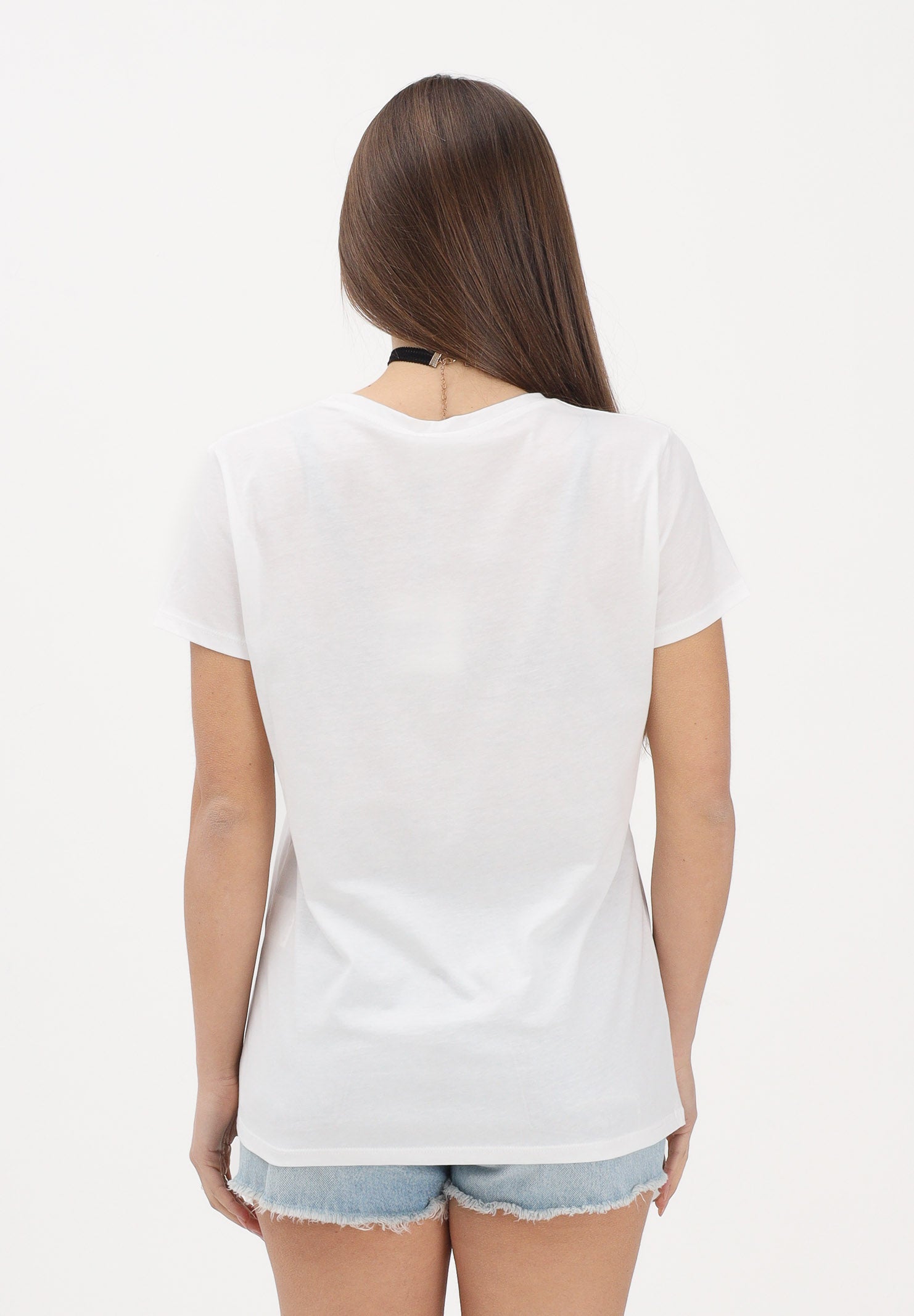 VICOLO T-shirt a manica corta bianca da donna con stampa "Amore di mamma" RAB0718 02 VICOLO 