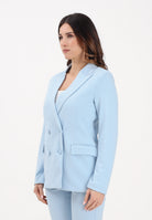 VICOLO Giacca doppiopetto azzurra da donna TAB0031 ABU80 VICOLO 