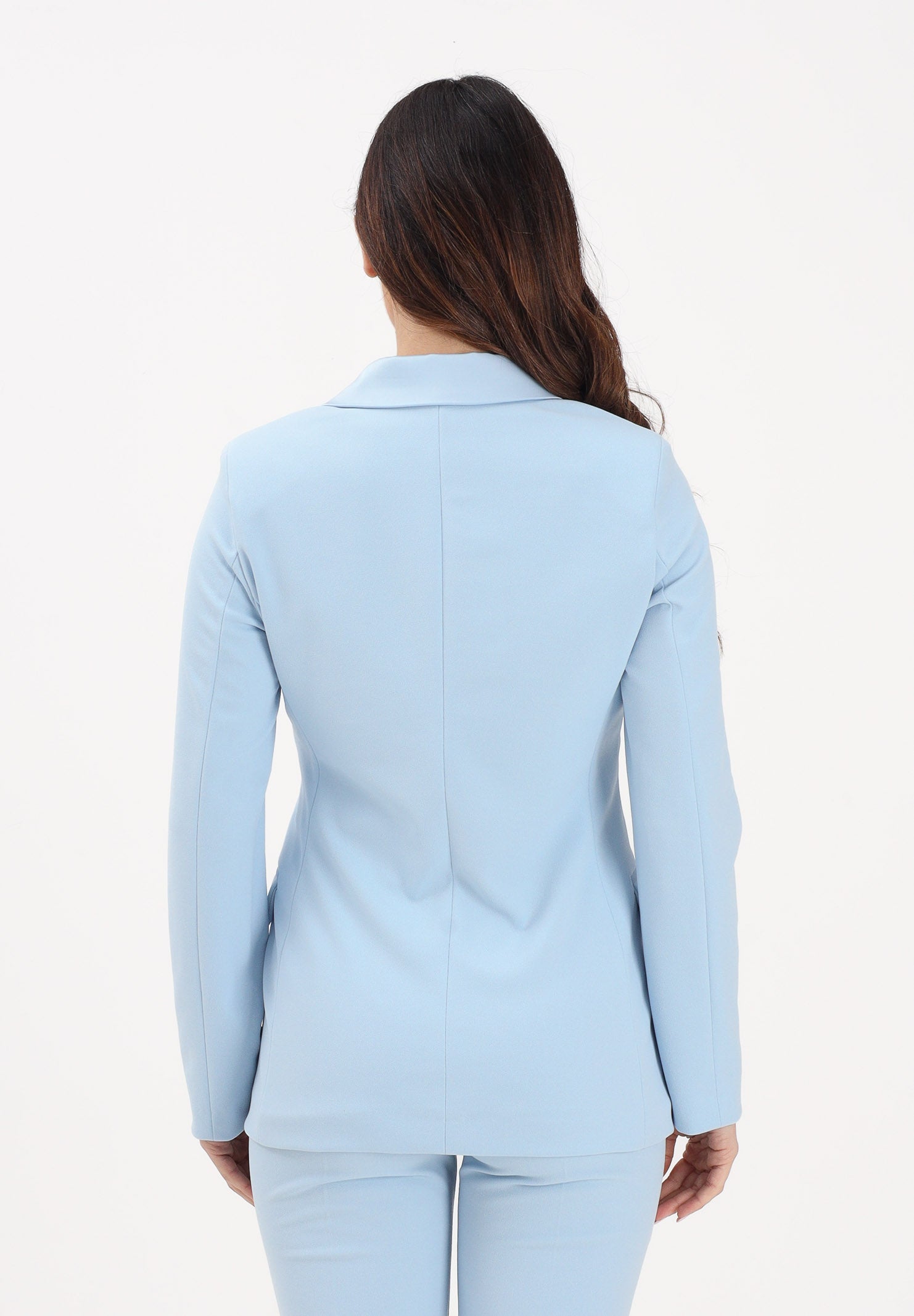 VICOLO Giacca doppiopetto azzurra da donna TAB0031 ABU80 VICOLO 