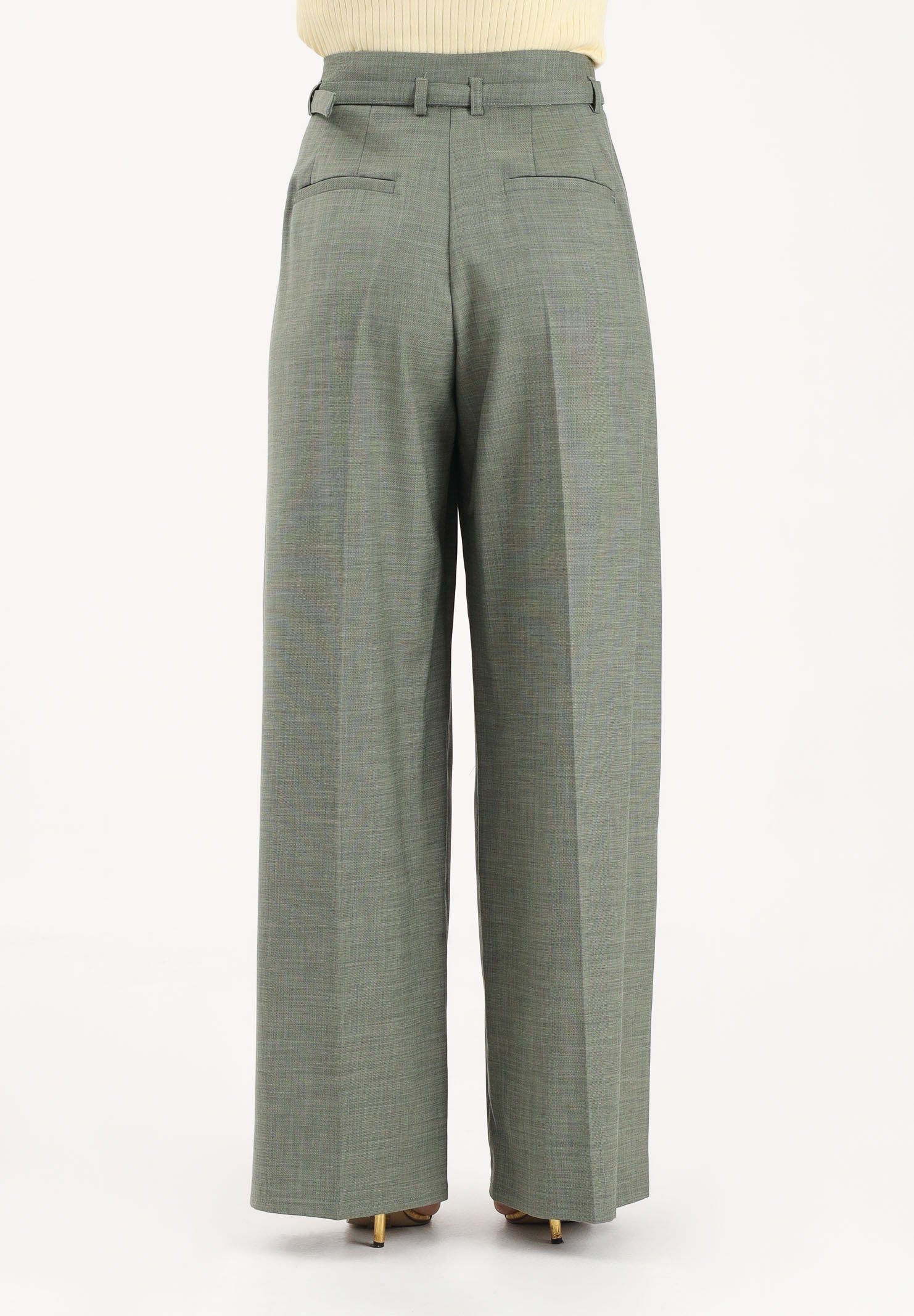 VICOLO Pantalone elegante verde salvia da donna TAB0092 ABU17 VICOLO 