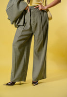 VICOLO Pantalone elegante verde salvia da donna TAB0092 ABU17 VICOLO 