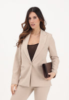 VICOLO Giacca monopetto beige da donna TAB0230 ABU061 VICOLO 