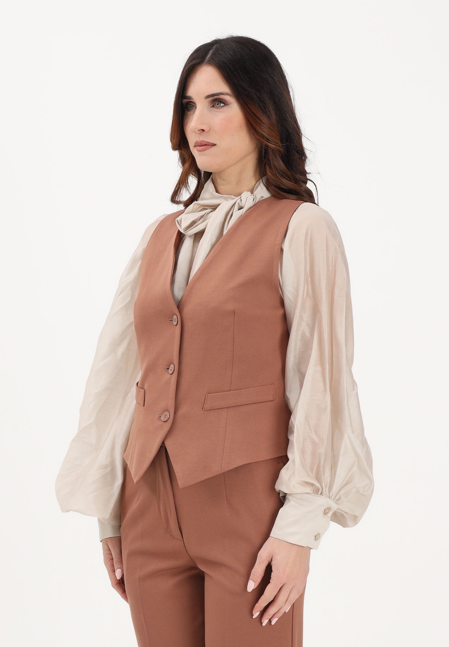 VICOLO Gilet cuoio da donna TAB0232 ABU67 VICOLO 