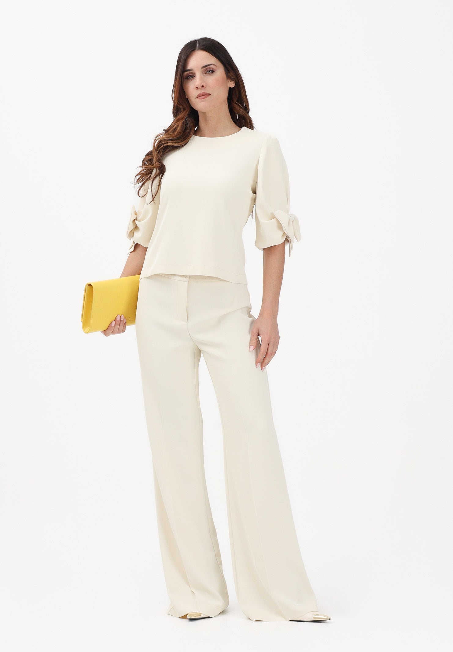 VICOLO Pantalone elegante burro da donna TAB0242 ABU04 VICOLO 