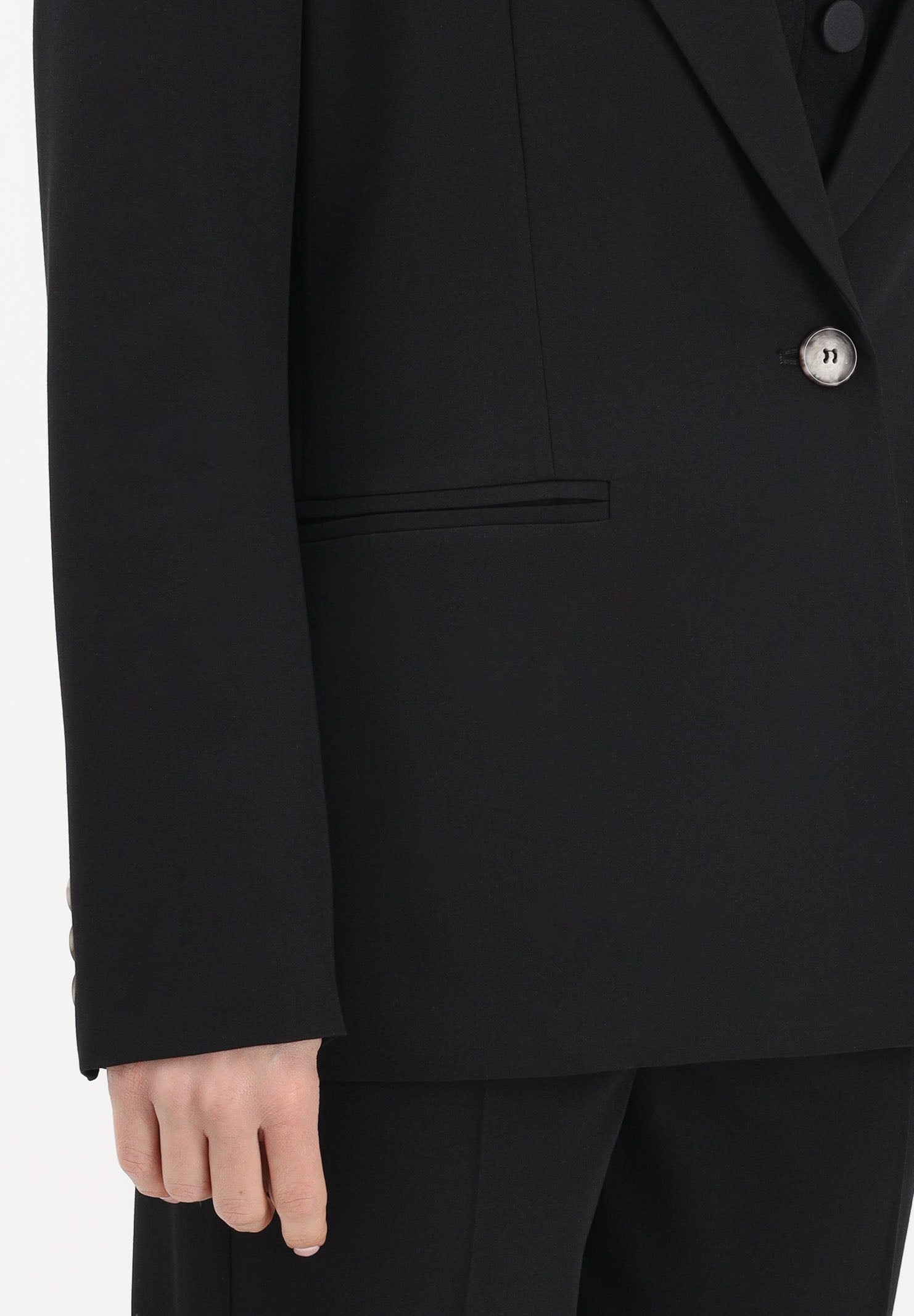 VICOLO Giacca nera da donna dal taglio sartoriale TAB0246 A99 VICOLO 