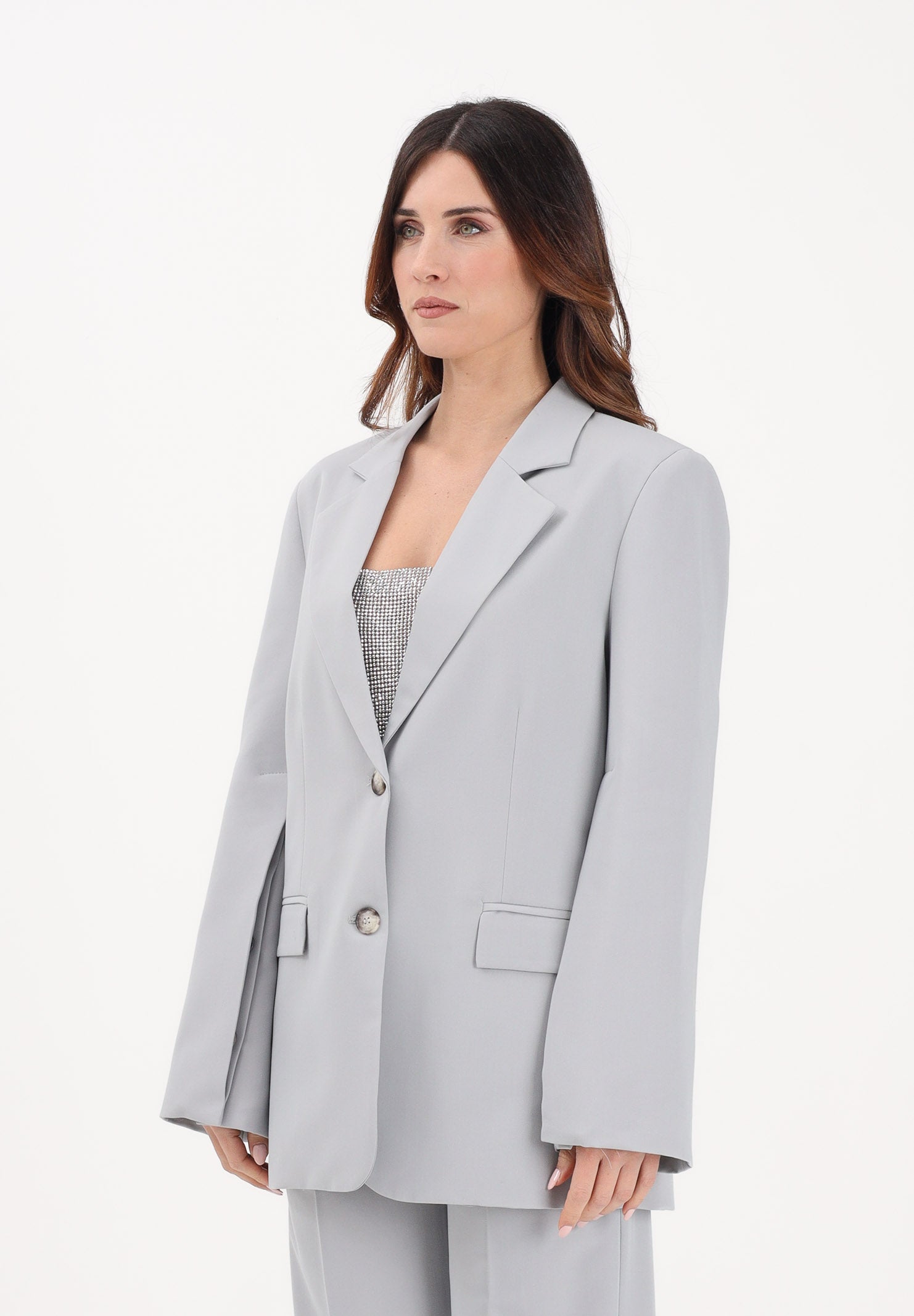 VICOLO Giacca grigia da donna TAB0248 ABU92 VICOLO 