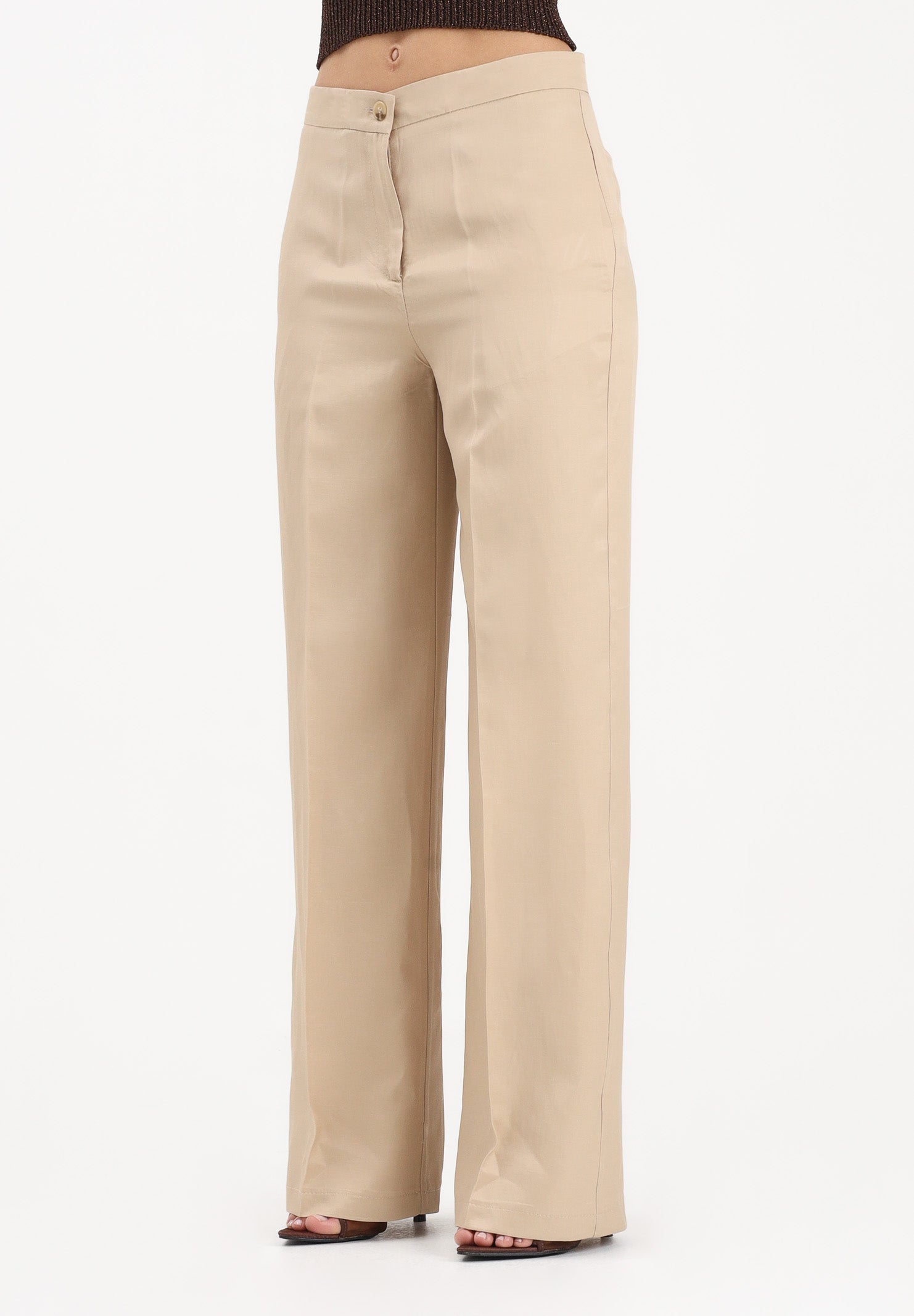 VICOLO Pantalone elegante beige da donna TAB0250 ABU061 VICOLO 