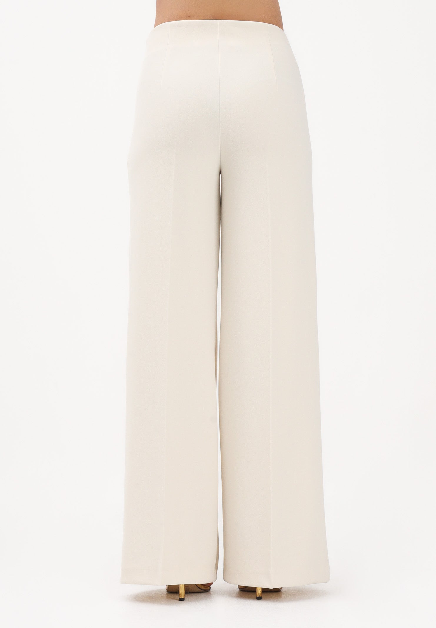 VICOLO Pantalone elegante burro da donna dal taglio palazzo TAB0259 ABU04 VICOLO 