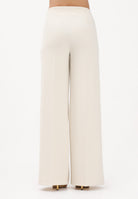 VICOLO Pantalone elegante burro da donna dal taglio palazzo TAB0259 ABU04 VICOLO 