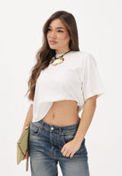 VICOLO T-shirt a manica corta bianca da donna UAB0022 A02 VICOLO 