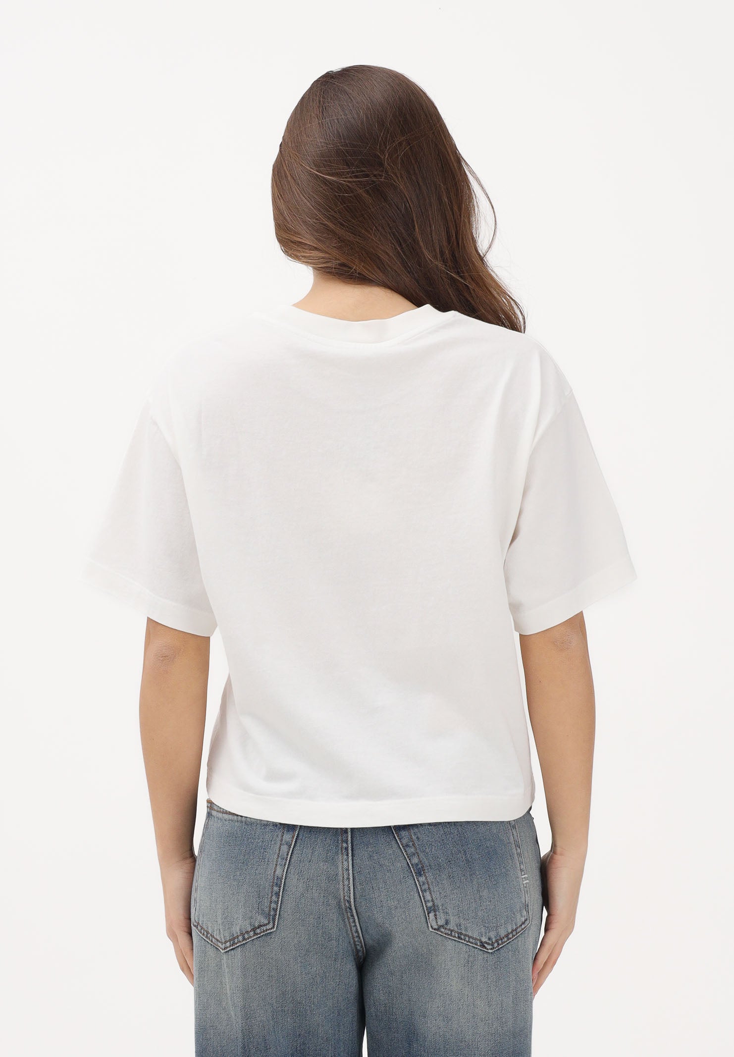 VICOLO T-shirt a manica corta bianca da donna UAB0022 A02 VICOLO 