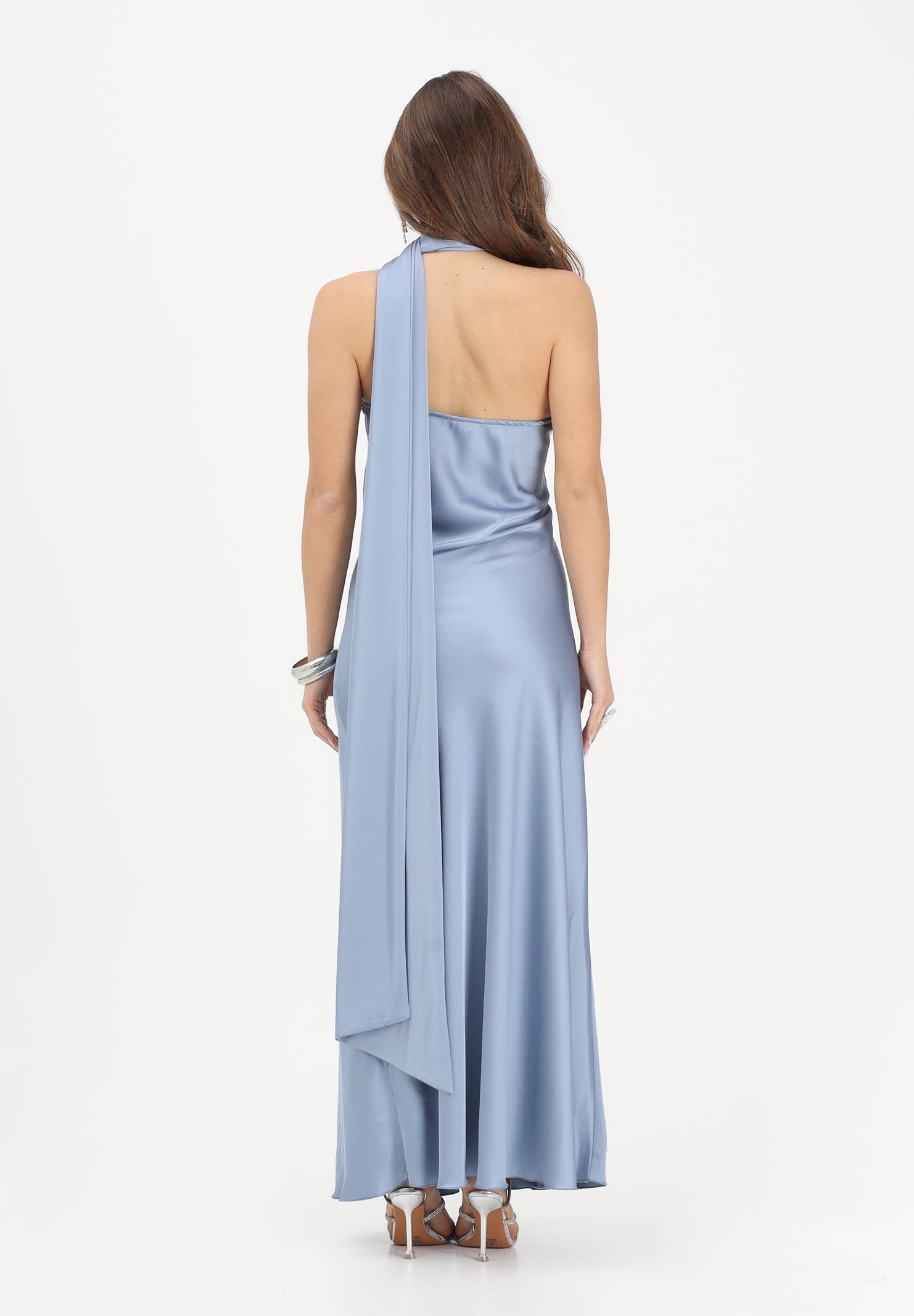 VICOLO Abito lungo azzurro da donna TAB1736 AZ VICOLO 