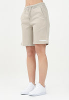 DSQUARED2 Shorts sportivo beige per donna, ragazzi e bambini con stampa logo DQ2738D0094 DQ717 DSQUARED2 