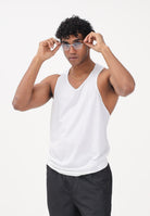 DSQUARED2 Canotta bianca da uomo con logo sul retro D9D446190 110 DSQUARED2 