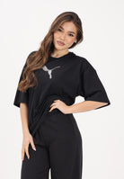 PUMA T-shirt a manica corta Essentials Bedazzled nera da donna 634566 01 PUMA 