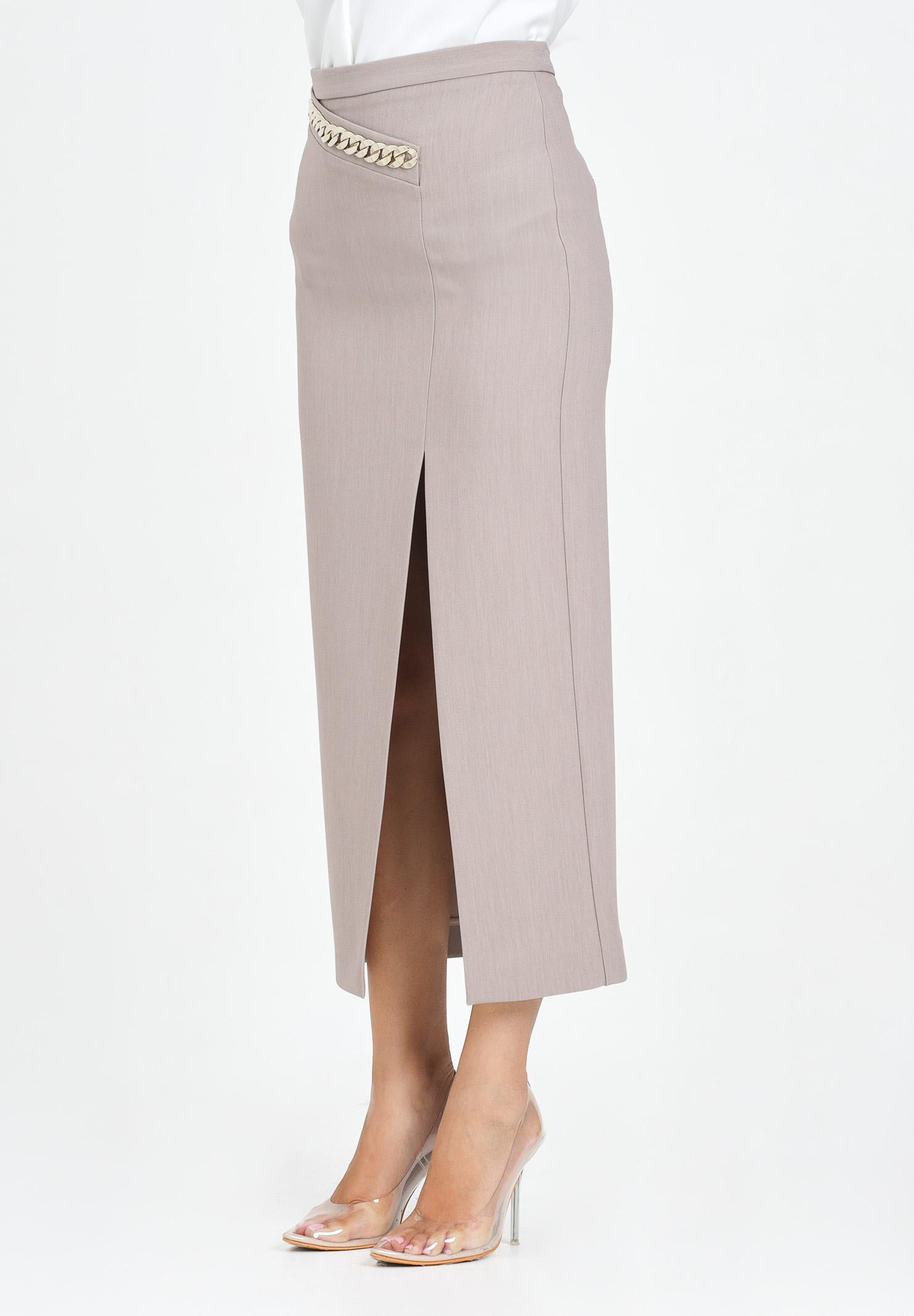 SIMONA CORSELLINI Gonna longuette beige da donna A25CPGO00901-C00038 V0703 SIMONA CORSELLINI 