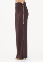 ELISABETTA FRANCHI Gonna lunga cacao da donna con zip gioiello GO16561E2 644 ELISABETTA FRANCHI 