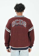 GCDS Cardigan College bordeaux per uomo e donna B2EM1800KI3 49 GCDS 