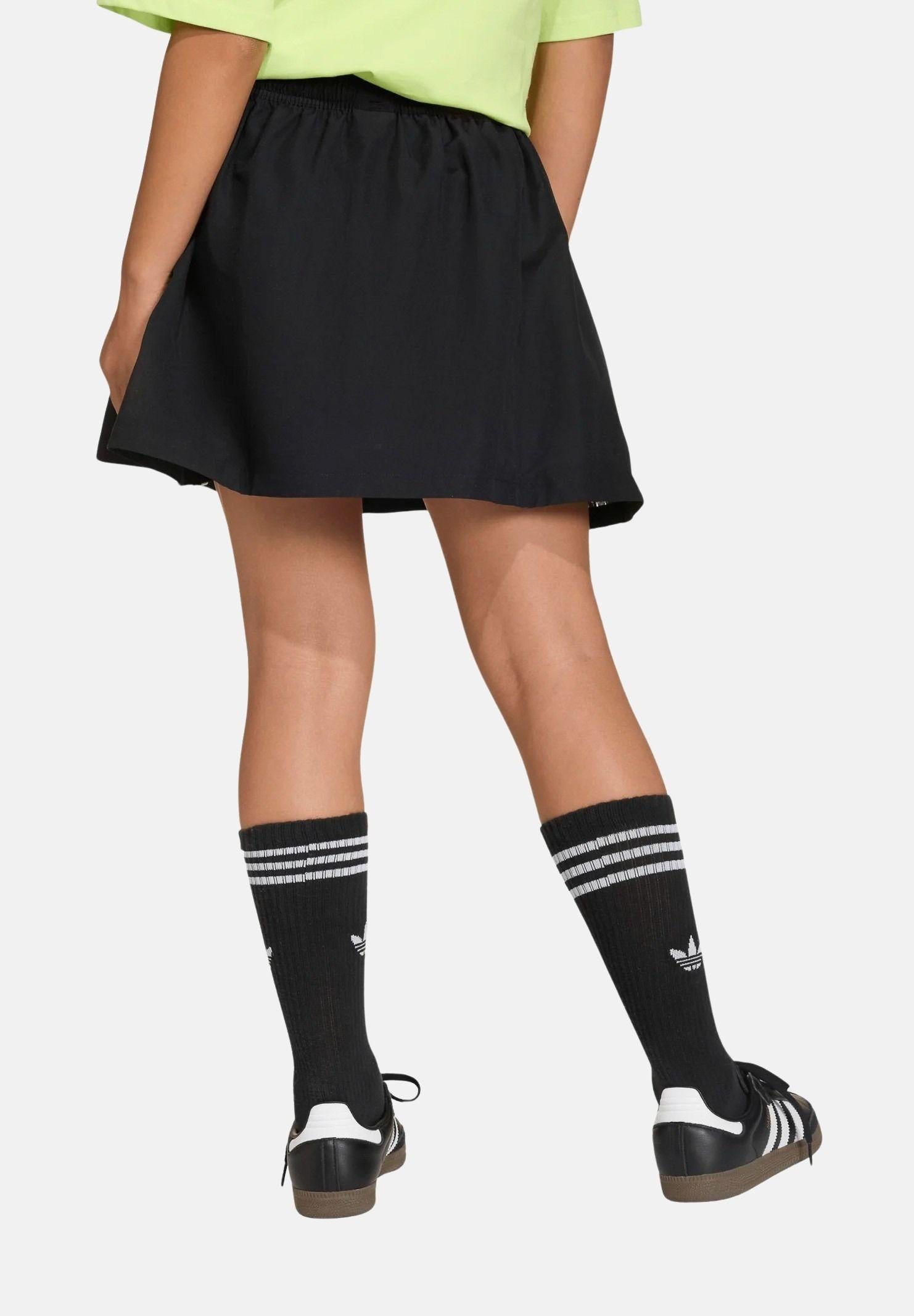 ADIDAS ORIGINALS Gonna Originals Woven Regular Wide nera da bambina KD7870 . ADIDAS ORIGINALS 