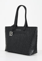 ARMANI EXCHANGE Shopper a spalla nera da donna con logo all-over XW001481AF15774 UC001 ARMANI EXCHANGE 
