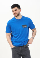 KARL LAGERFELD T-shirt a manica corta blu da uomo con stampa logo KLA1M17001 1AA KARL LAGERFELD 
