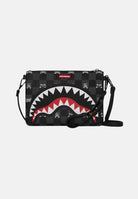 SPRAYGROUND Pochette GRAY PEEKING CHARACTER CHECK nera per uomo e donna 910B8915NSZ . SPRAYGROUND 