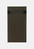 DSQUARED2 Telo mare verde mimetico per uomo e donna con logo D7P005980 307 DSQUARED2 