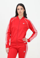 ADIDAS ORIGINALS Felpa con zip Adicolor Classics SST rossa da donna IK4032  ADIDAS ORIGINALS 