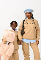 MARNI Felpa girocollo beige per donna, ragazzi e bambini con logo istituzionale M01612M00V0 0M715 MARNI 