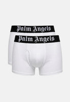 PALM ANGELS Boxer (2 paia) bianchi da uomo con elastico logato PLA1UMBTR11BI WH PALM ANGELS 