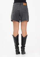 LEVI'S Shorts High Rise Baggy in denim nero da donna A9311-0003 . LEVI'S® 