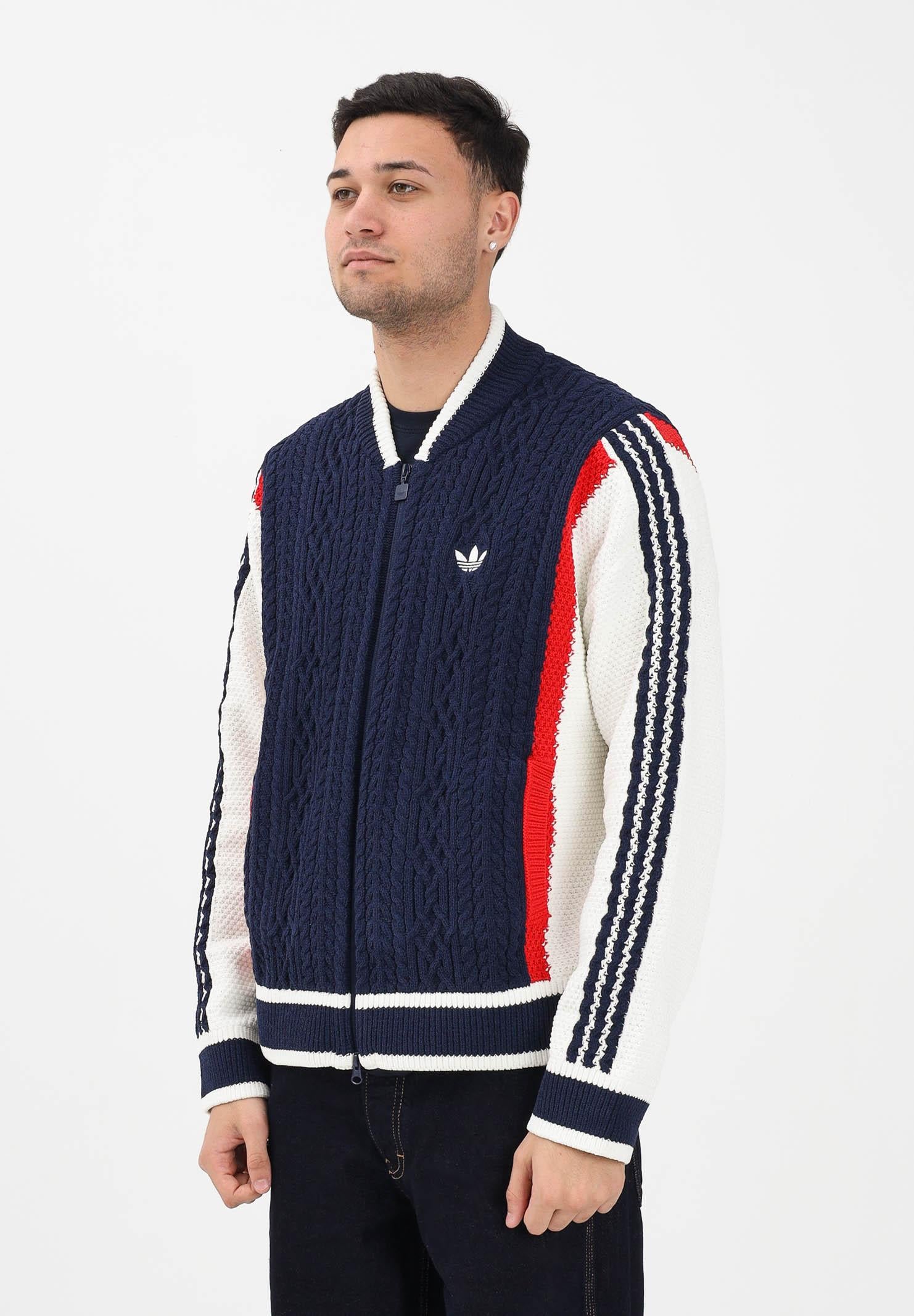ADIDAS ORIGINALS Cardigan RETRO REMIX blu da uomo KS5438 . ADIDAS ORIGINALS 