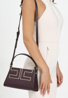 ELISABETTA FRANCHI Borsa a spalla bordeaux da donna con logo BS36A56E2 EA4 ELISABETTA FRANCHI 