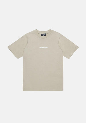 DSQUARED2 T-shirt beige da neonato con stampa logo DQ2853D004G DQ717 DSQUARED2 