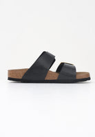 BIRKENSTOCK Ciabatte Sydney Cushion Buckle nere da donna 1029457 . BIRKENSTOCK 