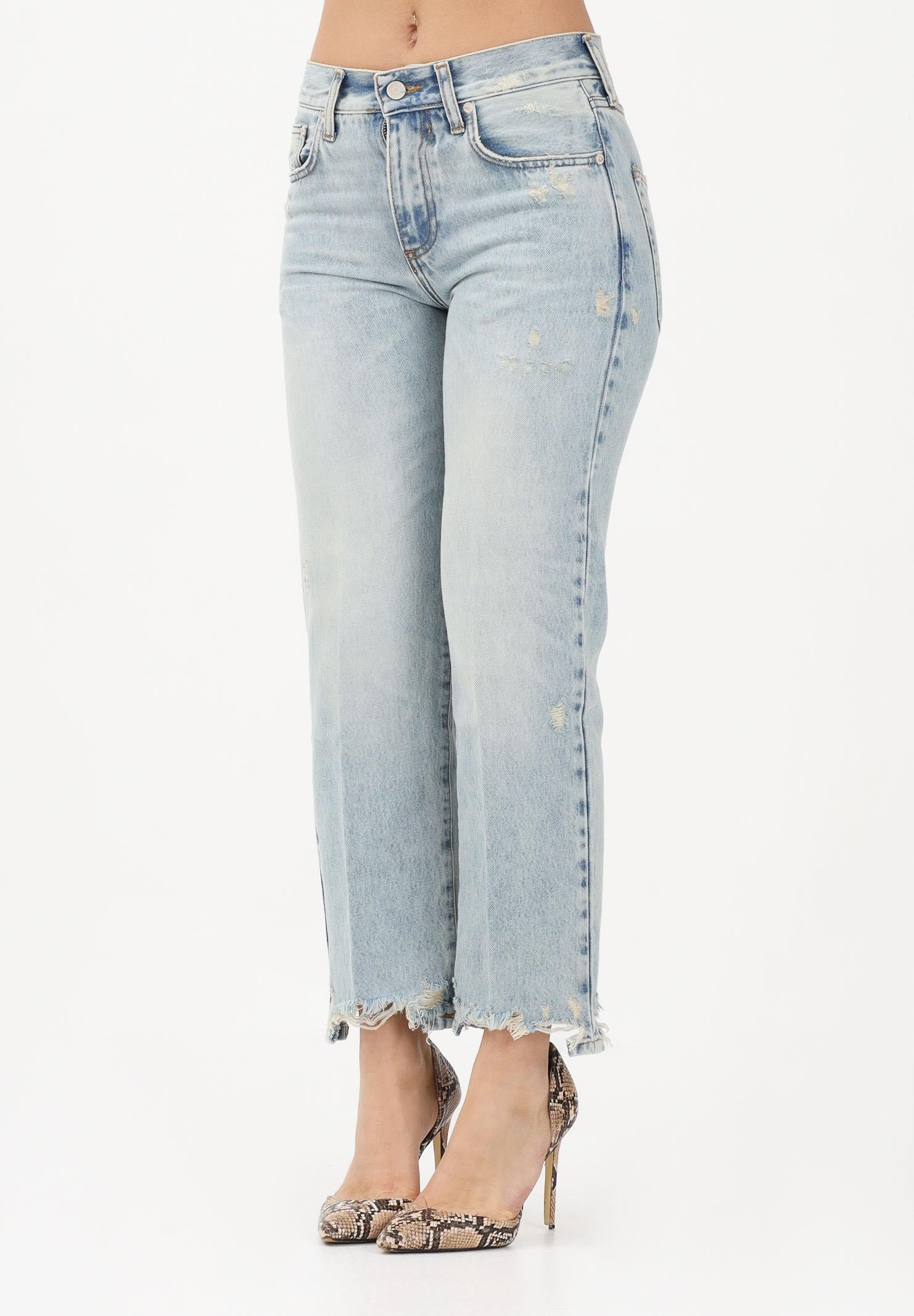 VICOLO Jeans Zeke in denim chiaro sabbiato da donna DAB5121 DEVI VICOLO 