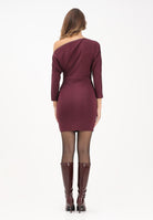 PATRIZIA PEPE Abito corto bordeaux da donna con zip 8A1501J321 M536 PATRIZIA PEPE 