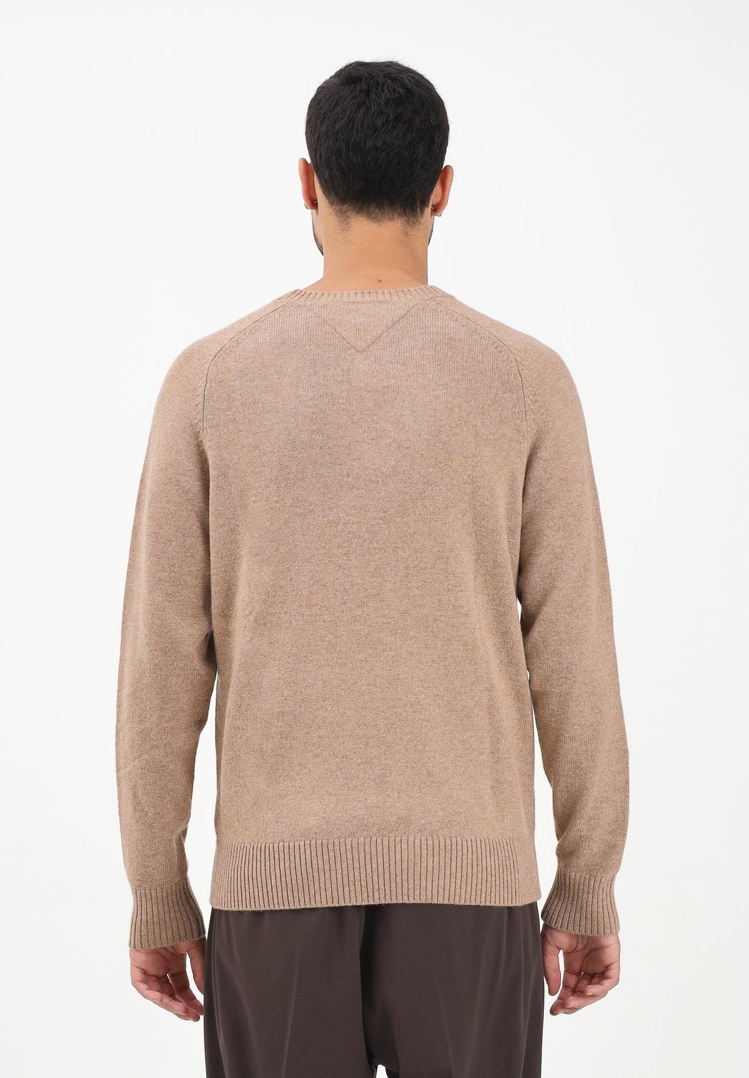 TOMMY HILFIGER Maglioncino girocollo beige da uomo MW0MW36535RFG  TOMMY HILFIGER 